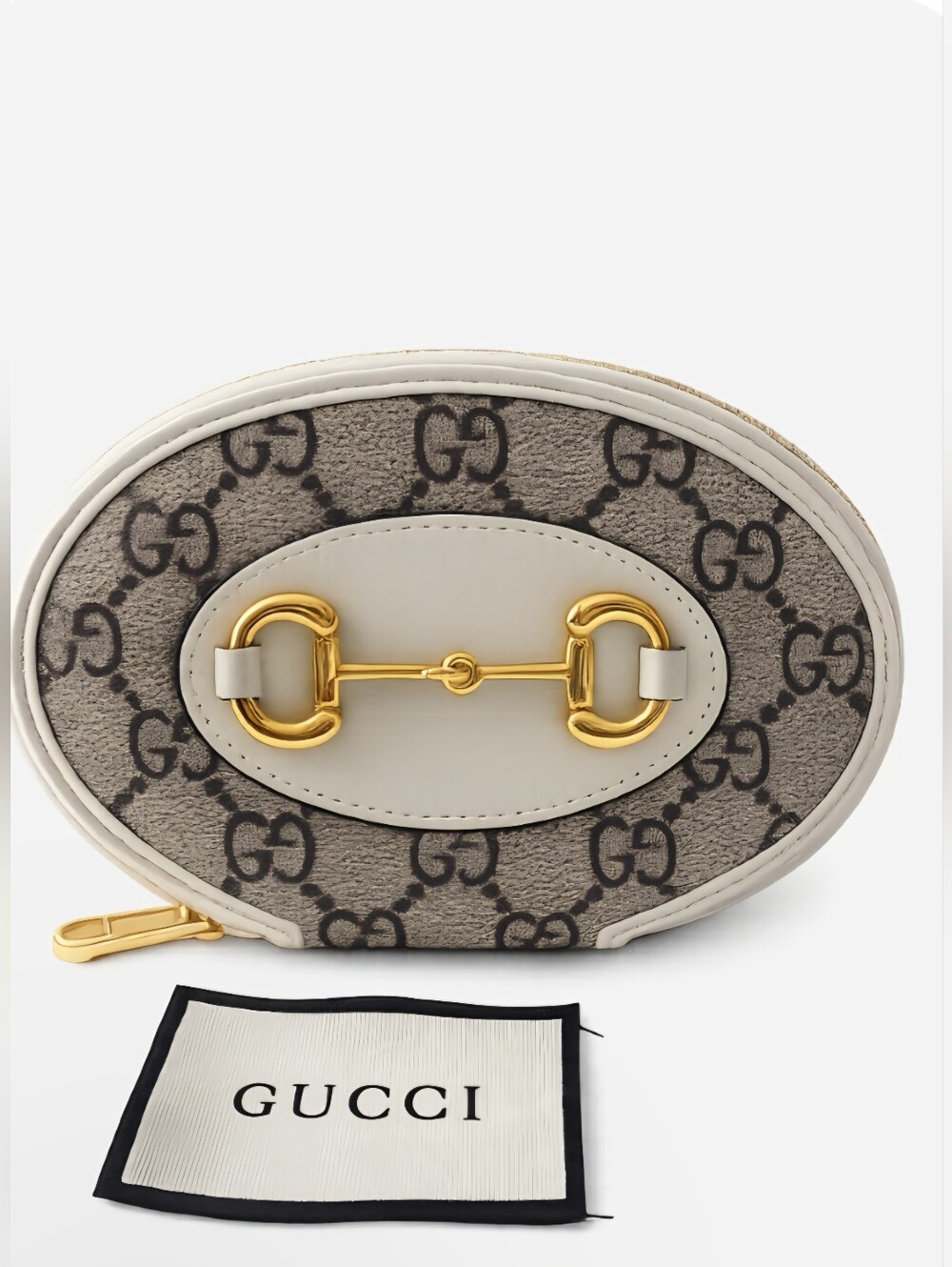 Authentic Gucci GG Supreme Monogram Horsebit 1955 coin case